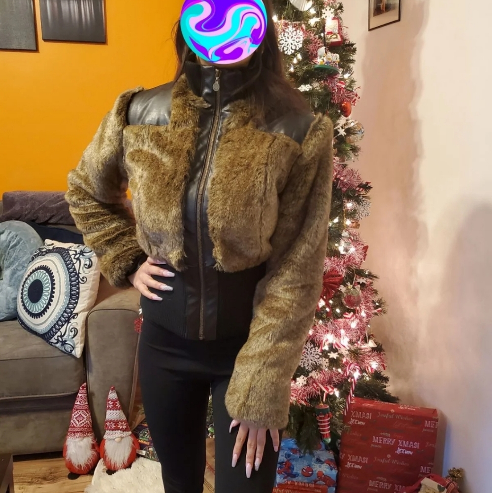 Faux fur jacket